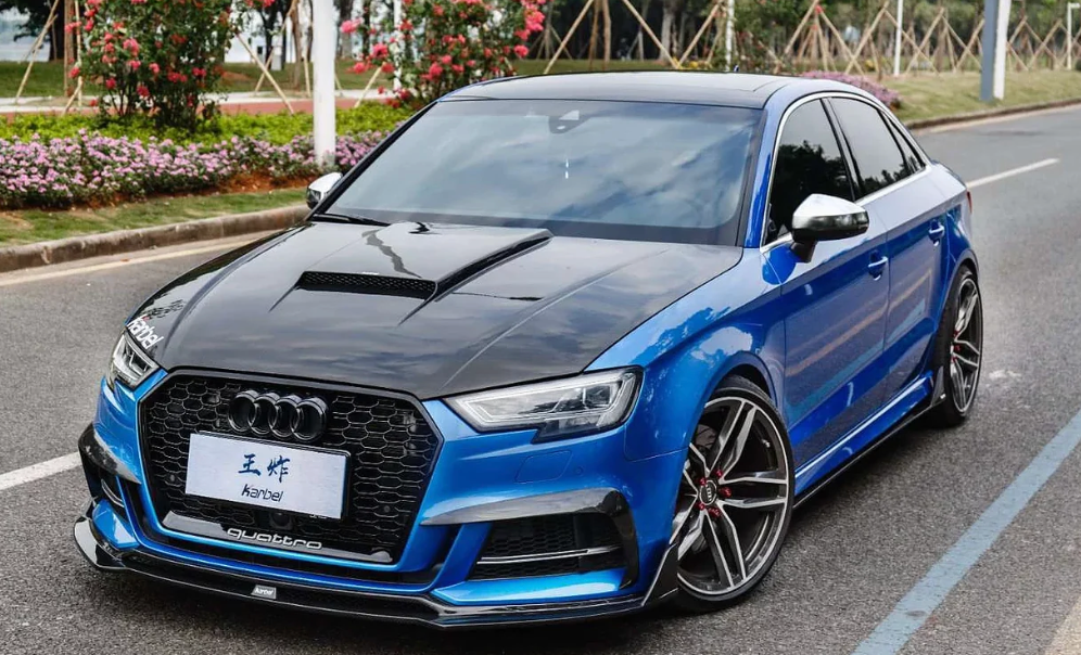 A3 S3 RS3 carbon fiber hood For Audi A3 S3 RS3 2015+